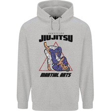 Jiu Jitsu Mot Nuage Mma Mélange Arts Martiaux Hommes 80% Coton Capuche