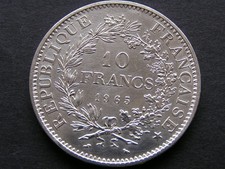 10 Francs Argent/Silver