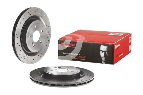 Disque frein ventilé de - 2x,