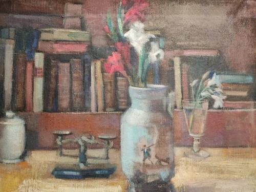 Tableau ancien huile - tableau,