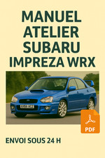 Manuel Atelier Subaru Impreza WRX RTA Français - Format CD PDF - Envoi sous 24H