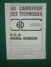 1983-85 PUB SCA HUREL-DUBOIS