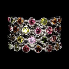 925 Bague en Argent Rond