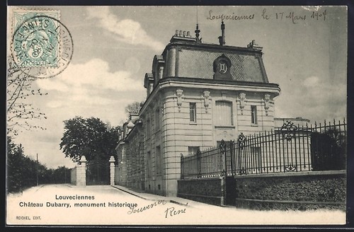 Cpa louveciennes château - louveciennes,,