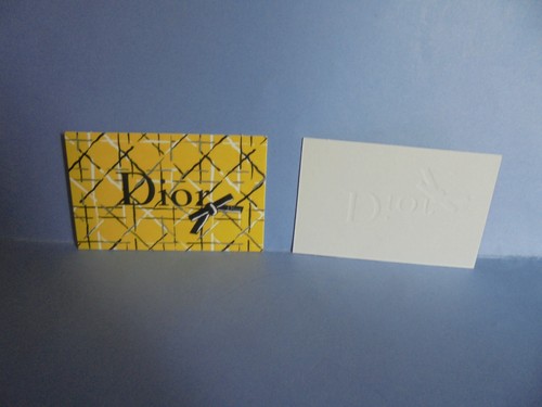 Dior carte publicitaire - , "