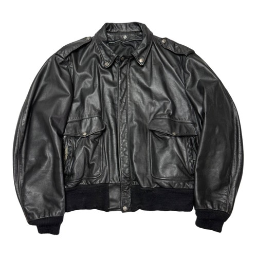 Bomber homme schott noir cuir - bomber,