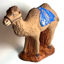 Ancien Santon Provencal Cavasse Fery Chameau H 11 Cm CRÈCHE Noël