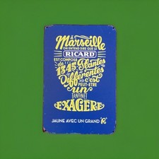 plaque décorative Ricard en métal