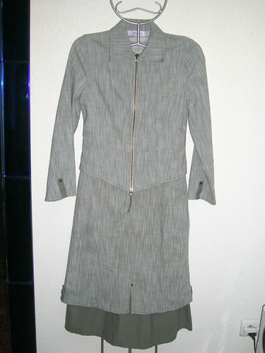 Ensemble gris clair kaki - ensemble,