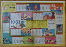 Calendrier Tintin 1961 Double