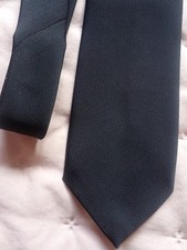 CRAVATE  classique noir vintage - fabriqué en France - Soie ou Tergal