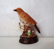 oiseau passereau statuette bibelot en porcelaine Vintage