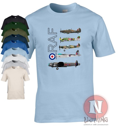 Raf ww2 avion shirt spitfire - ww2,