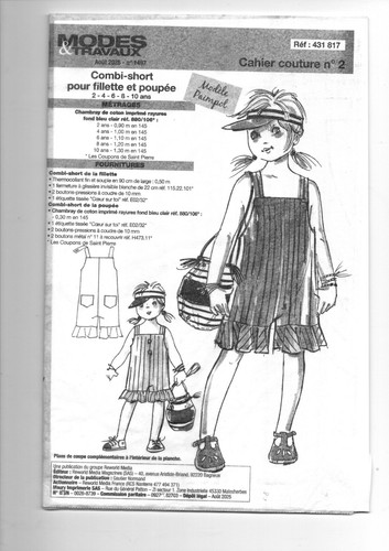 Patron enfant fille - patron,