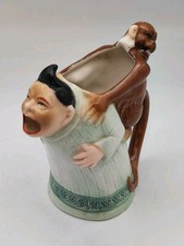 Pichet Schafer vater au singe Pitcher anthropomorphic ape monkey curiosité 14cm