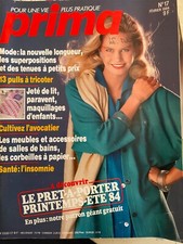 ANCIEN LIVRE REVUE MAGAZINE PRIMA MODE AVEC SUPER PATRON N° 17 02/84 TRICOT