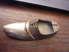 ancien cendrier metal argenté