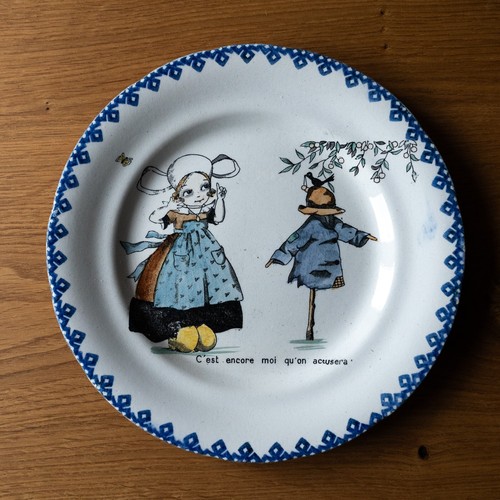 Assiette ancienne faience