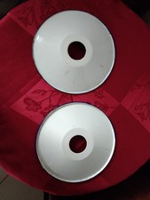 VINTAGE - 2 Abat jour vert en Tôle Emaillée