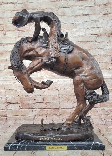 Remington bronze sculpture - remington, "