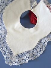 Bavoir ancien Piqué de coton