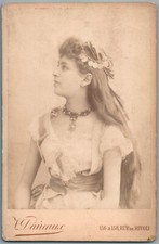 FEMME NOMMÉE Mlle MOORMANS OPERA TENUE ORIENTALE THÉÂTRE PHOTO DAIREAUX 1880