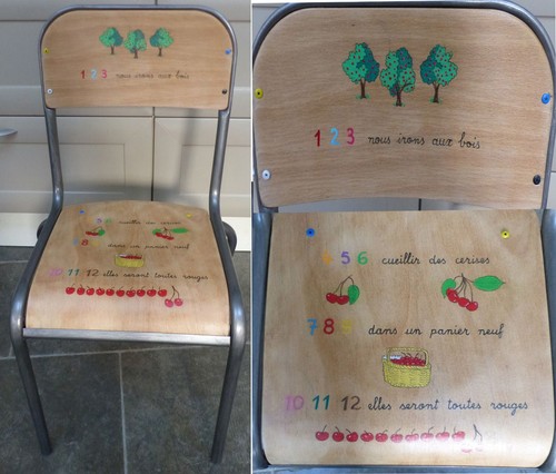 Chaise ecolier restauree et - chaise,