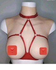 Faux seins  Bonnet F Remplissage Coton  cosplay, drag, travesti –taille réaliste