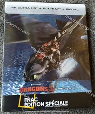 Dragons 3 Le monde caché Edition Limitée Steelbook 4K Blu-ray FNAC Neuf scellé