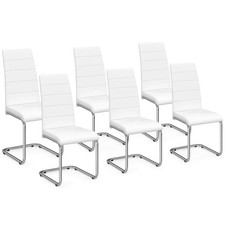 Lot de 6 chaises MIA blanches