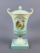 Pot Poterie Bellagio Avec Couvercle Paysage Peinture Signé Vintage Ans ‘60