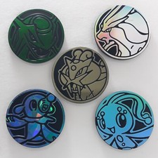 5 Jetons Pièce Coin Pog Pokémon RAYQUAZA SUICUNE RAIKOU OTAQUIN MANAPHY Ø34mm