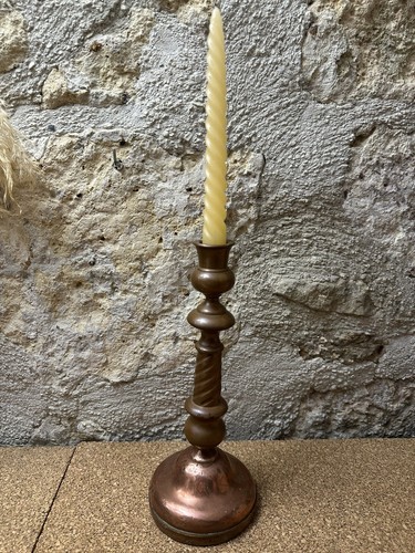 Ancien bougeoir cuivre - ancien,