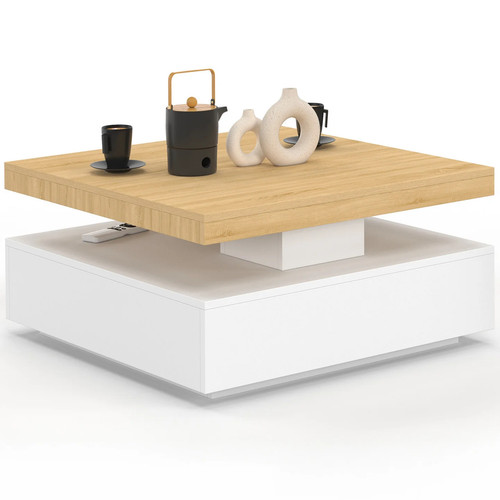 Table basse carrée - , pivotante