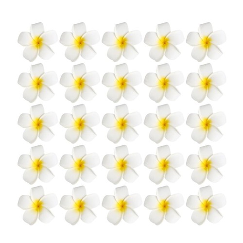 25pcs fleur plumeria - 25pcs, pince