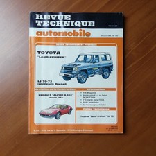 Alpine A310  - RTA Revue Technique n°493 juillet 1988 - Toyota Land Cruiser
