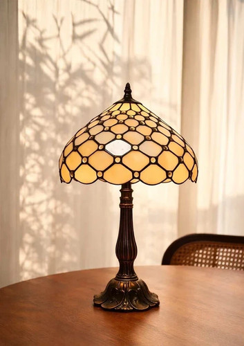 Lampe rétro vintage - -, vitrail