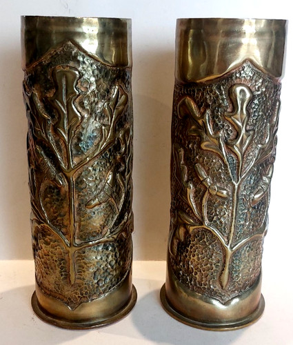 Paire vases obus trench - paire,