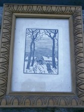 Ancienne gravure paysage