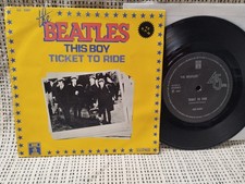The Beatles 45 T 7"  This Boy Ticket To Ride, Rare Import Brésilien EX / EX 