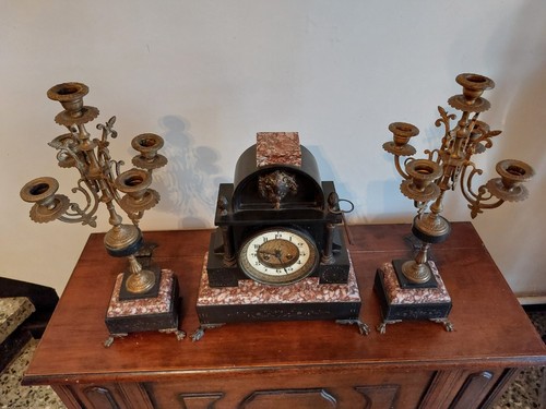 Garniture cheminée avec - cheminée,