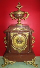 pendule à poser, marbre &