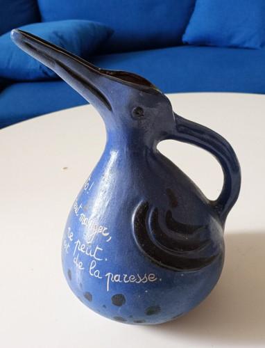 Pichet zoomorphe faience - pichet, faience.