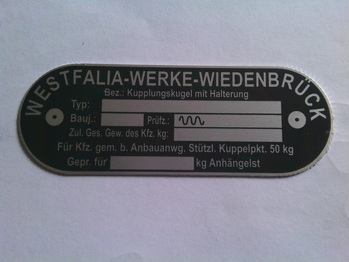 Panneau type ahk remorque - ahk,