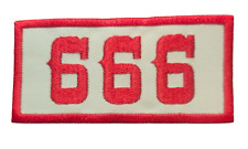 Hells Angels Support 81 Patch Patches 666 " Rouge/Blanc