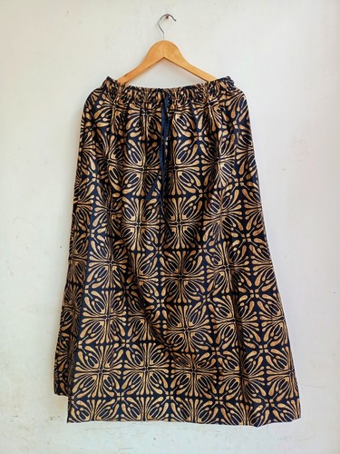 Jupe florale coton noir - jupe,