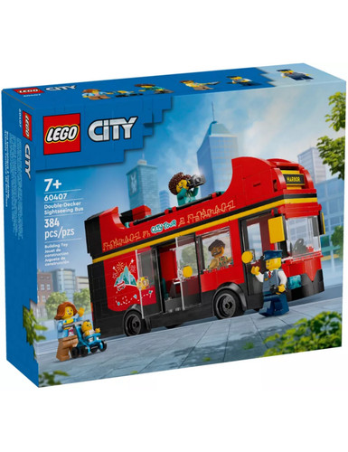 Lego city bus rouge - le, deux