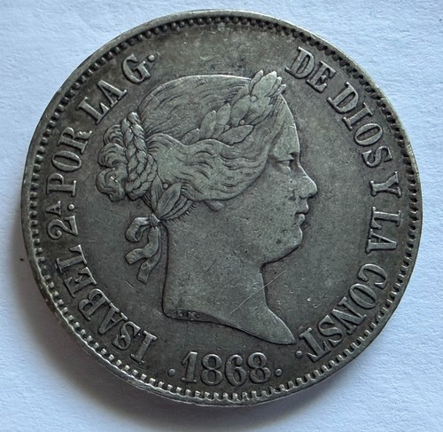 Escudo argent isabel 1868 - escudo,