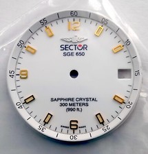 NOS Secteur SGE 650 Saphir Cristal 300 M Sphère 5215126014 Cadran Montre Vintage