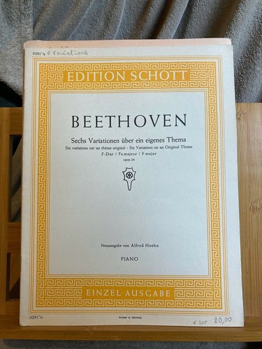 Beethoven six variations - beethoven,